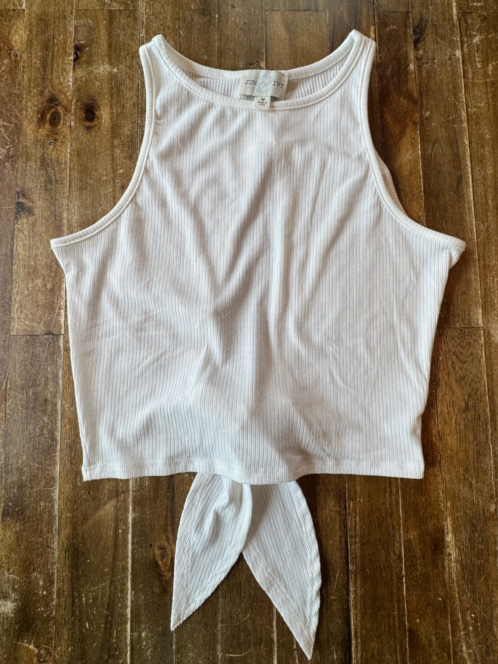 Jun & Ivy - Francesca’s Brand Ribbed Tie-Back Tank Top Size M